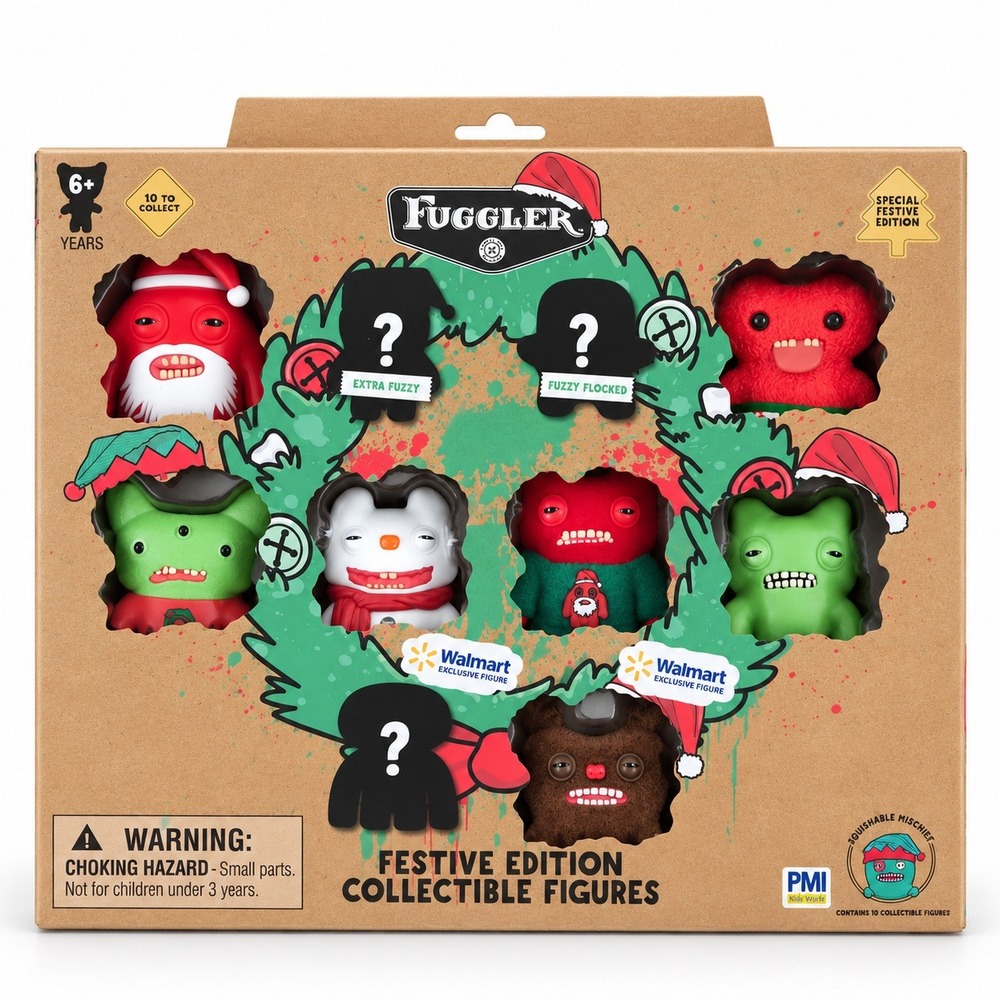 Fuggler Fuggmas Festive Edition 10 Pack Collectible Figures 2026 Christmas NEW